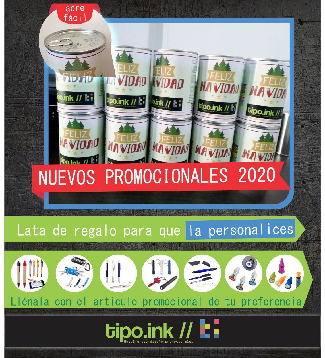 Lata con abre fácil
